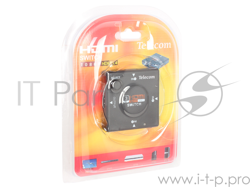 Переключатель HDMI 3 =)1 Telecom (TTS6030)