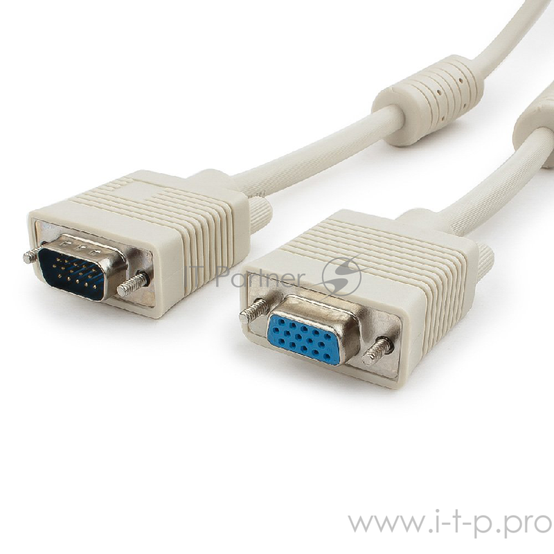 Кабель удлинит. VGA Premium Cablexpert, 1.8м, 15M/15F, тройн.экран, феррит.кольца, пакет