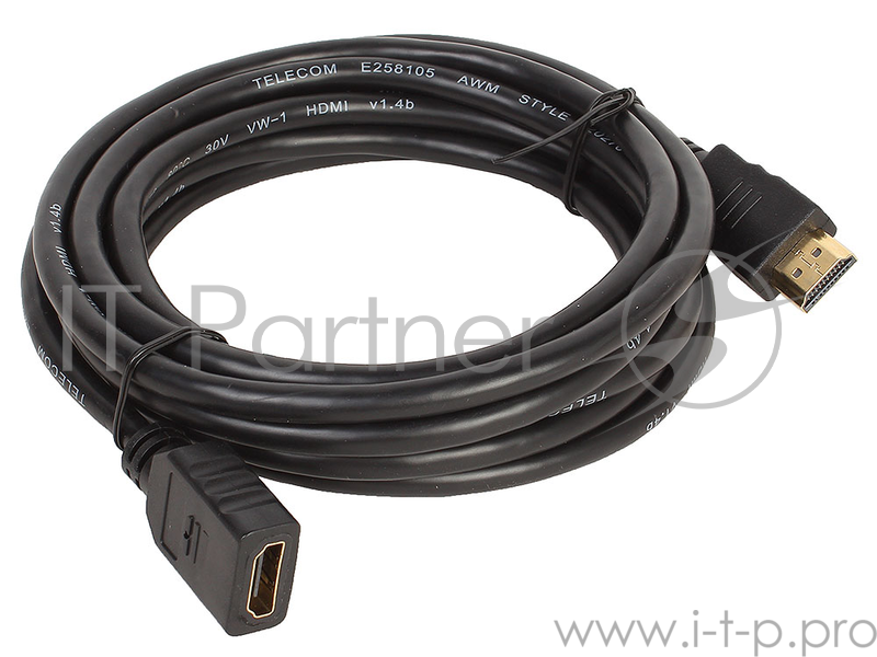 Кабель удлинительный Telecom 1.4V HDMI-19M/HDMI-19F 3m (CG501D_M/F /VHD6105D-3M)