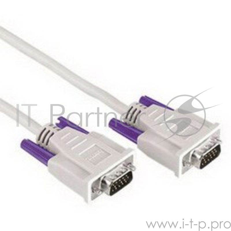 Кабель Hama H-42087 VGA мониторный 15p/15p (m-m) 3.0 м 1зв серый