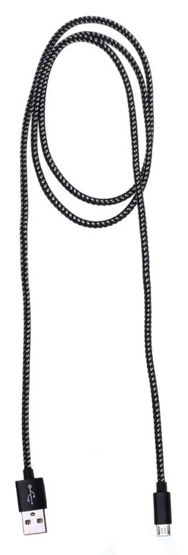 Кабель Buro Braided BHP RET MICUSB-BR USB A(m) micro USB B (m) 1м черный