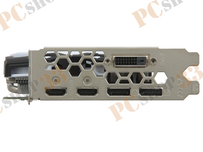 Видеокарта MSI GeForce GTX 1060 ARMOR 6G OCV1 6ГБ (GeForce GTX 1060, DDR5, DVI, 2xHDMI, 2xDP) (PCI-E)