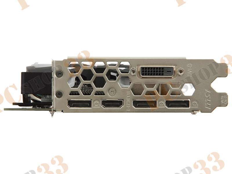 Видеокарта MSI GeForce GTX 1060 ARMOR 6GD5X OC 6ГБ (GeForce GTX 1060, DDR5X, DVI, HDMI, 3xDP) (PCI-E)