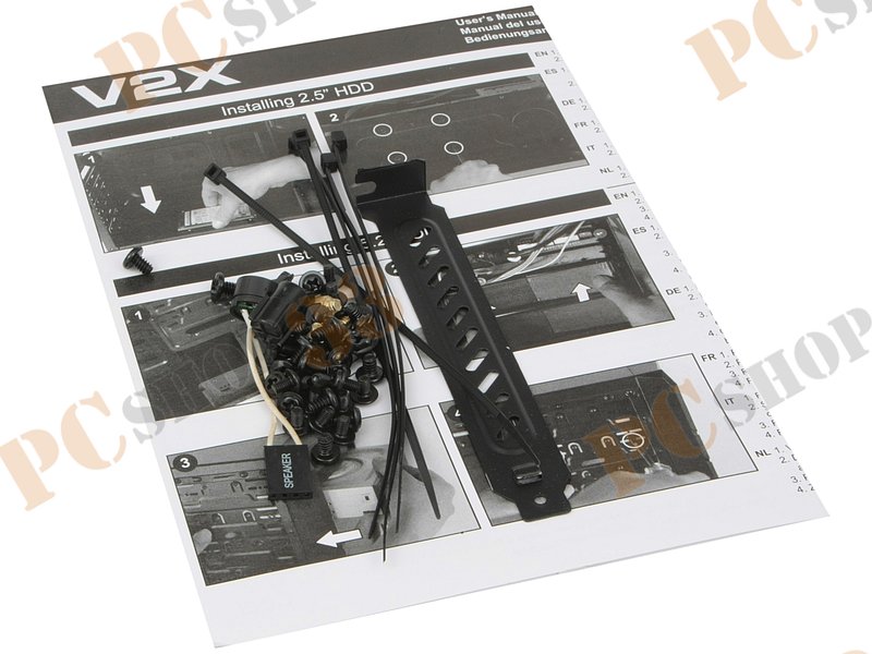 Корпус Miditower Aerocool V2X Blue, ATX, черно-синий (без БП)