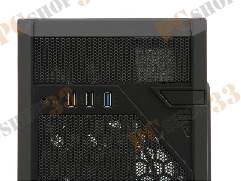 Корпус Miditower Aerocool Vs-1 Window, ATX, черный (без БП)