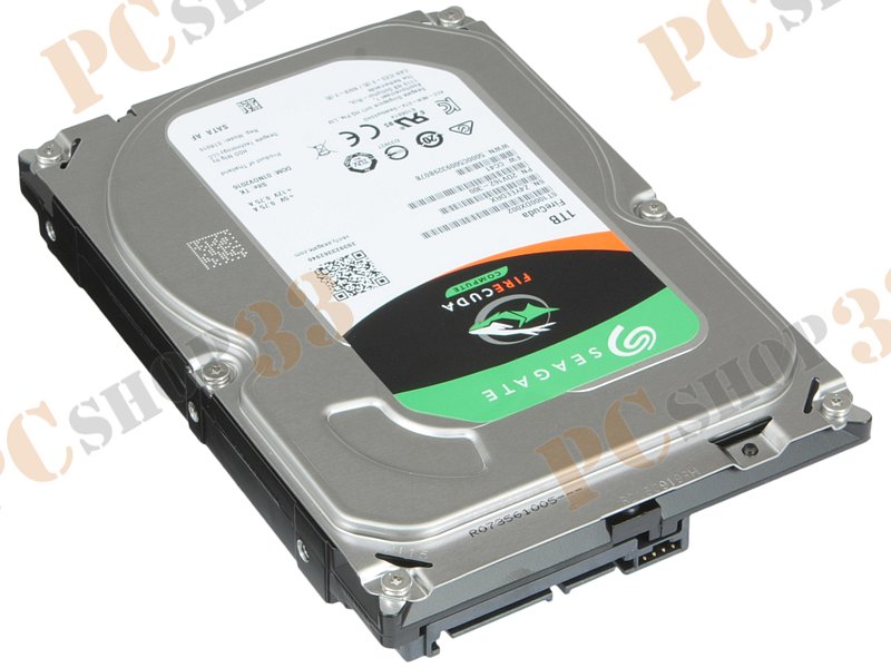 Гибридный диск 1ТБ Seagate FireCuda ST1000DX002, 64МБ, 8ГБ flash (SATA III)