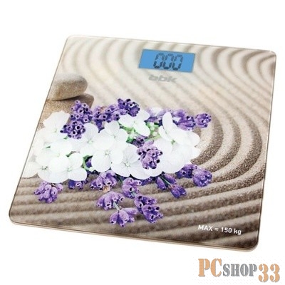 Весы Весы напольные BBK BCS3002G, рисунок, бежевый