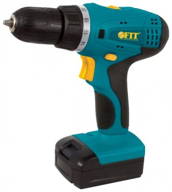 Отвертки аккумуляторные FIT CD-12L Дрель-Шуруповерт Акк. {12,0 В 0-350/1250 об/мин 18,0 Нм 1 (Li-Ion) 1,3 Ач 1 ч. рез. накл. короб.} 80190