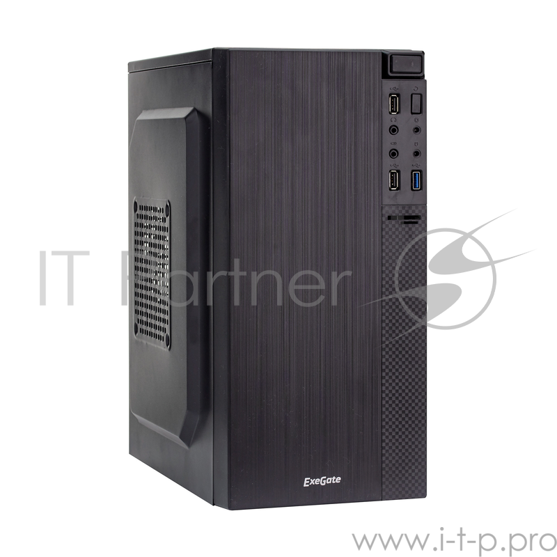 Корпуса Exegate EX277806RUS Корпус Minitower BAA-104U Black, mATX, AAA450, 80mm, 2*USB+1*USB3.0, Audio
