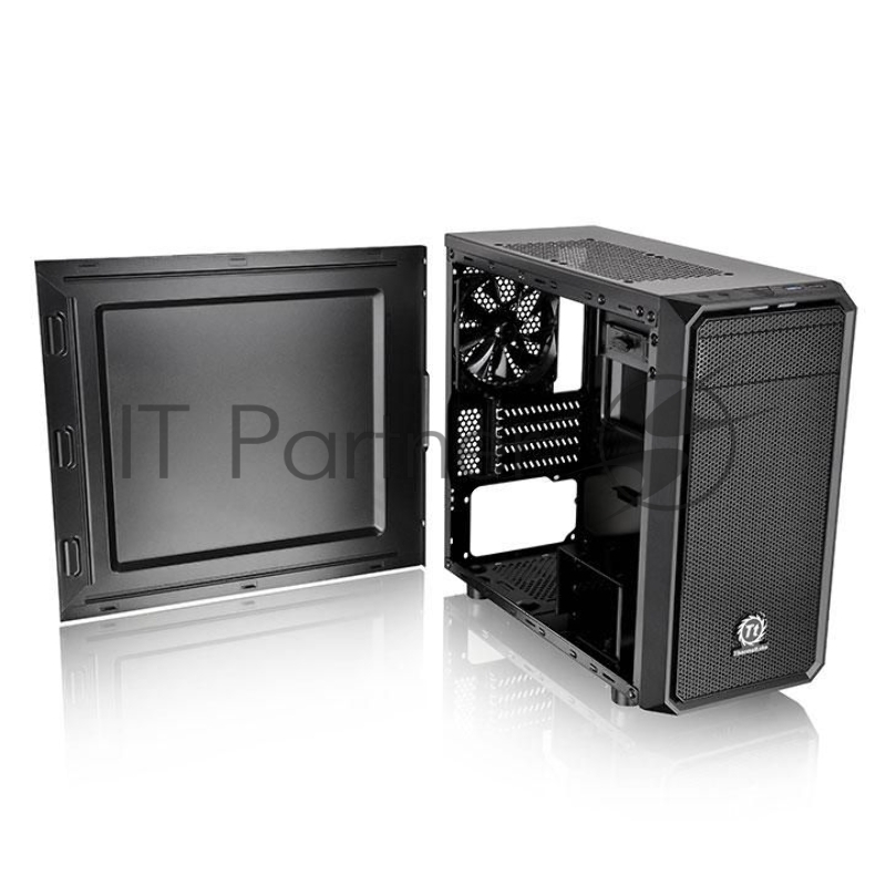 Корпус Case Tt Versa H15 черный w/o PSU mATX 4x120mm 1xUSB2.0 1xUSB3.0 audio bott PSU CA-1D4-00S1NN-00