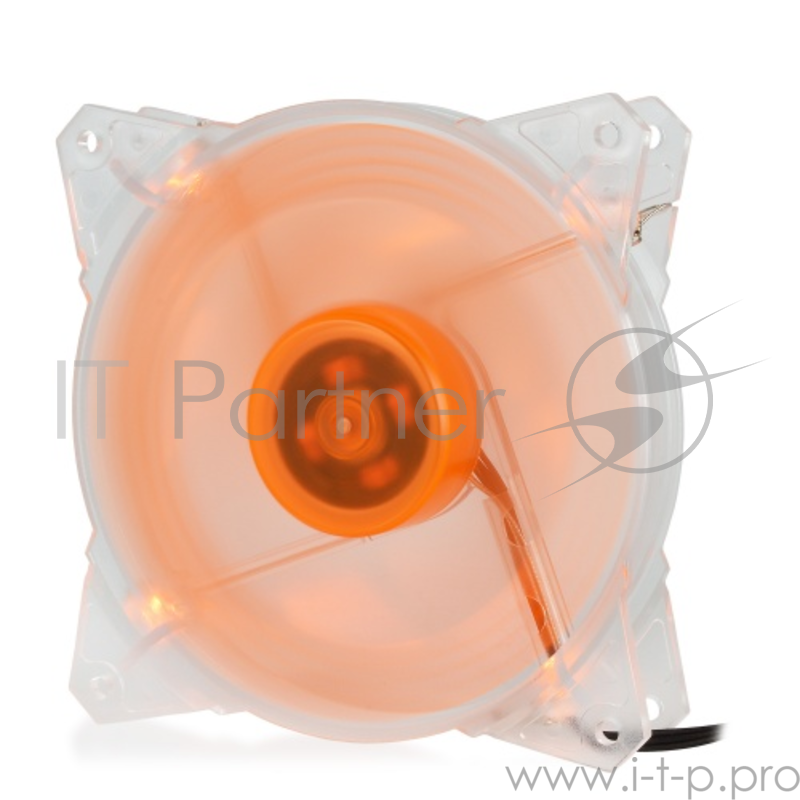вентилятор CROWN Вентилятор для компьютерного корпуса CMCF-12025S-1213 (120*120*25ммОранжевый 4LED1500 об/мин35CFM20ДбПодшипник скольжения3pin+MOLEX(папа-мама) 40+10см)