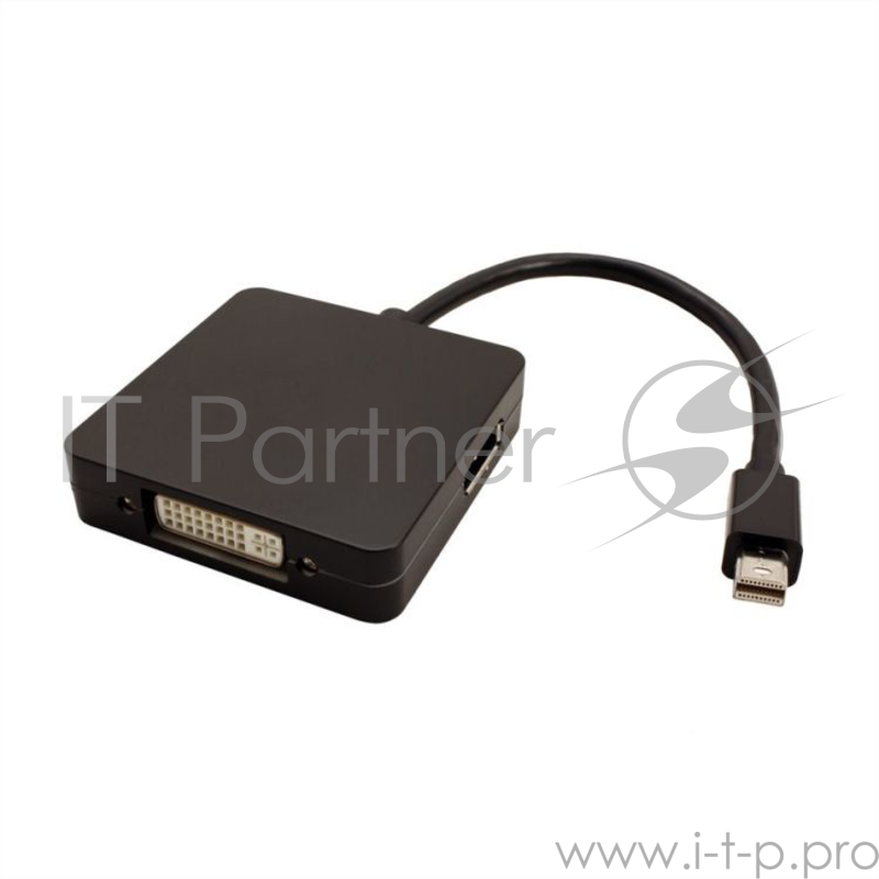 Переходник ORIENT Кабель-адаптер Mini DisplayPort M C305B - HDMI/ DVI-I/ DisplayPort, длина 0.2 метра, черный