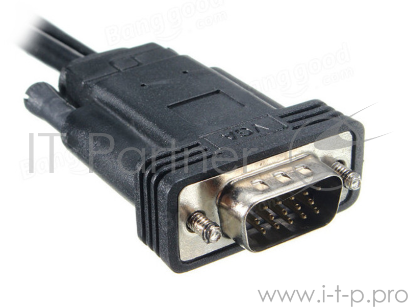 Переходник ORIENT Кабель-адаптер HDMI M C700 - VGA 15M + Audio jack 3.5мм (штекер), с кабелем дополнительного питания от USB порта, длина 1 метр, черный