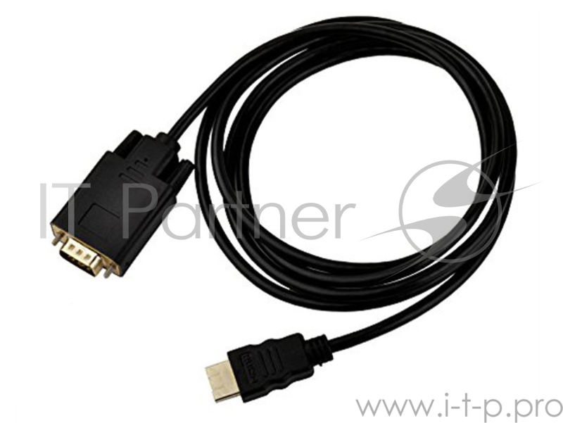 Переходник ORIENT Кабель-адаптер HDMI M C702 -- VGA 15M, длина 1.8 метра, черный