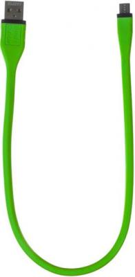 Кабель Harper Micro USB, BCH-338 green (Длина кабеля: 38см)
