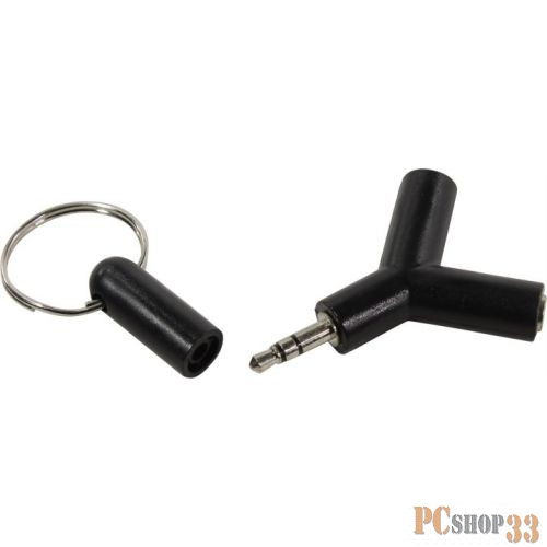 Переходник ORIENT Аудио адаптер-разветвитель для 2-х наушников jack 3.5 mm C785 (3-pole) -2 x jack 3.5 mm 3-pole), черный