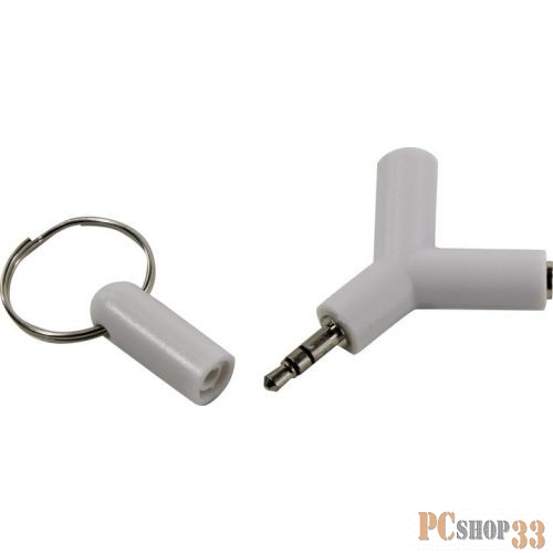 Переходник ORIENT Аудио адаптер-разветвитель для 2-х наушников jack 3.5 mm C784 (3-pole) -2 x jack 3.5 mm 3-pole), белый
