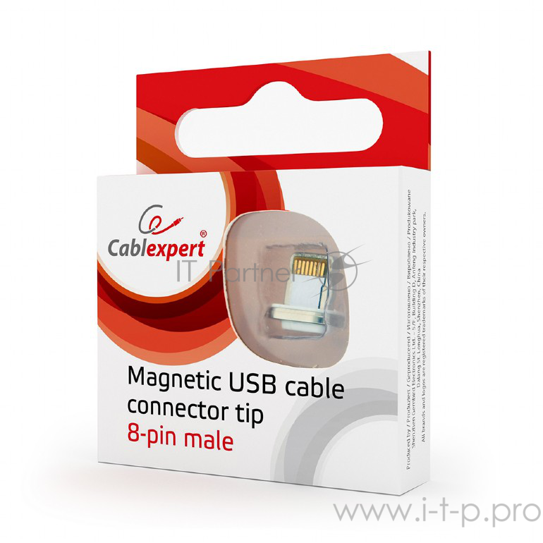 Переходник Cablexpert Адаптер lightning для магнитного кабеля, коробка (CC-USB2-AMLM-8P)