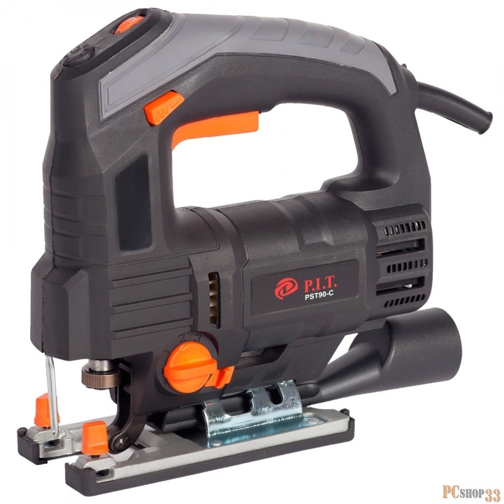 Лобзики P.I.T Лобзик PST90-C МАСТЕР (ФУНКЦ. ОБДУВА, 850 Вт..100 мм. 500-2800 об/мин.3 пол..3,5 кг.) . (.) PST90-C