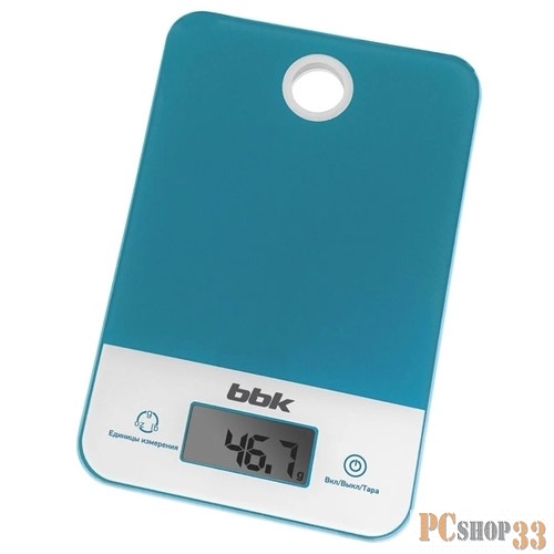Весы Весы кухонные BBK KS109G, бирюзовый