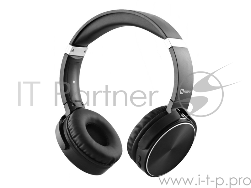 Наушники HARPER HB-217 black {Bluetooth 4.1 Поддержка MicroSD карт AUX Частотный диапазон: 20 Гц-20 КГц Чувствительность: 105 дБ ± 3 дБ}