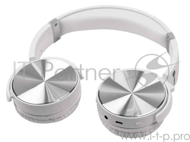 Наушники HARPER HB-217 white {Bluetooth 4.1 Поддержка MicroSD карт AUX Частотный диапазон: 20 Гц-20 КГц Чувствительность: 105 дБ ± 3 дБ}