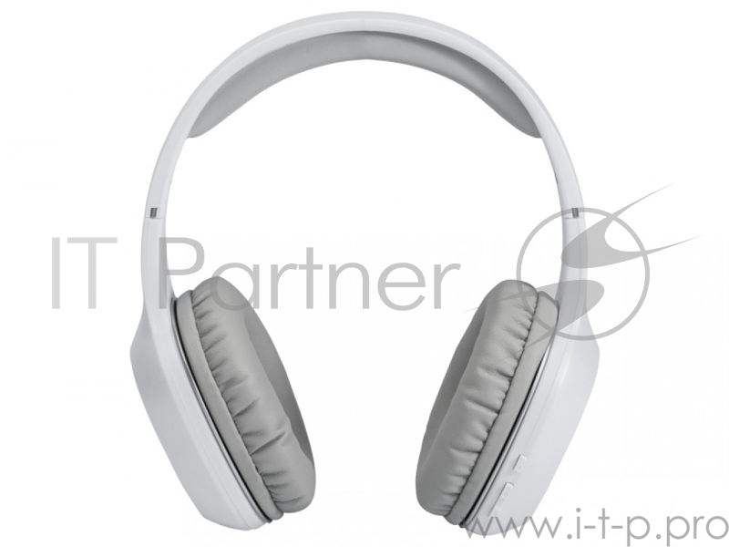 Наушники HARPER HB-408 white {Bluetooth 4.0 Поддержка карт MicroSD Воспроизведение MP3 Частотный диапазон: 20 Гц-20 КГц Сопротивление: 32 Ом}