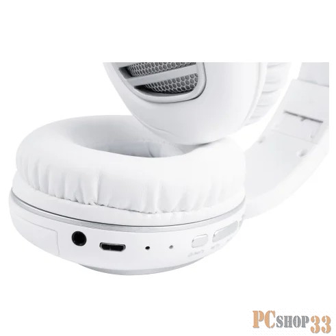 Наушники HARPER HB-415 white {Bluetooth наушники-гарнитура Поддержка MicroSD карт Встроенный MP3 плеер Bluetooth версия 4.2}