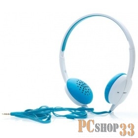 Наушники HARPER HN-300 blue {Чувствительность: 115дБ ,Частотный диапазон: 20Гц – 20кГц , Сопротивление: 32 Ом}