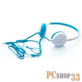 Наушники HARPER HN-300 blue {Чувствительность: 115дБ ,Частотный диапазон: 20Гц – 20кГц , Сопротивление: 32 Ом}