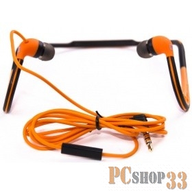 Наушники HARPER HV-303 orange {Чувствительность: 98±3 дБ/В Частотный диапазон: 20 Гц~20 кГц Сопротивление: 32 Ом.}