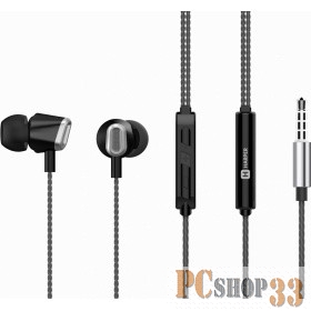 Наушники HARPER HV-406 black {Чувствительность: 92dB±3dB Сопротивление: 16?±15% Частотный диапазон: 20-20000Hz Длина кабеля: 1.2m}