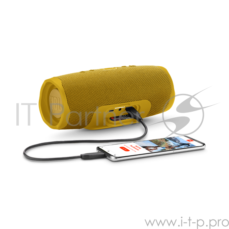 Колонки JBL JBL Charge 4 желтый 30W 1.0 BT/USB 7800mAh (JBLCHARGE4YEL)