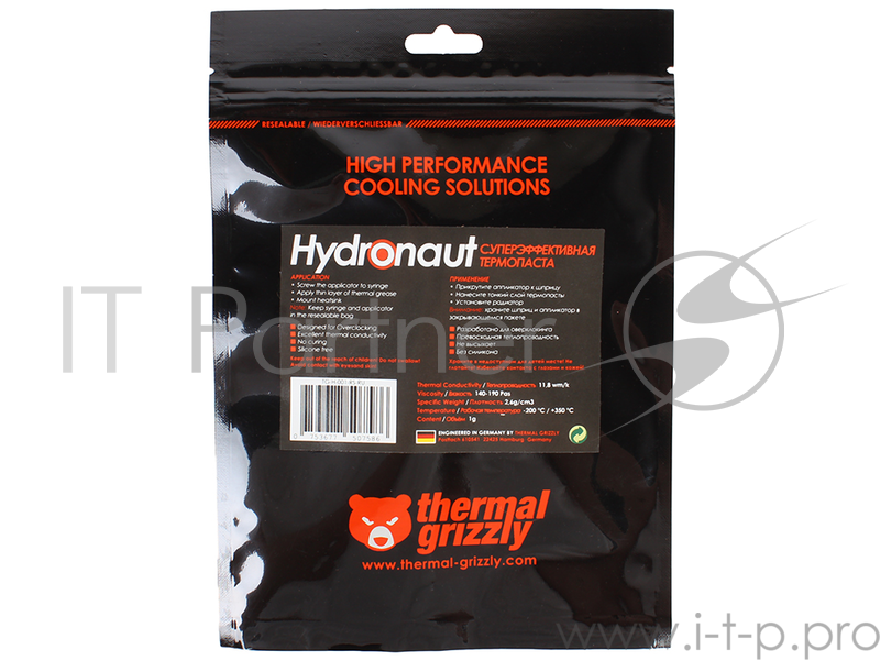 Термопаста Термопаста Thermal Grizzly Hydronaut - 1g TG-H-001-RS-RU