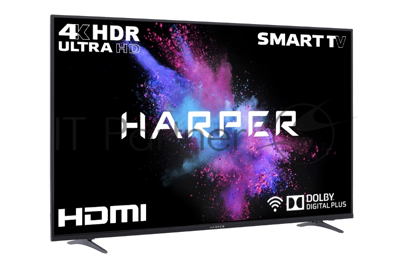 телевизоры HARPER 50U750TS {Ultra HD 4K (3840 x 2160) Наличие цифрового тюнера: T2/S2 SMART Габариты упаковки (ШГВ): 1240x175x750 Объем, м3: 0,1628 Вес, кг: 16,36}