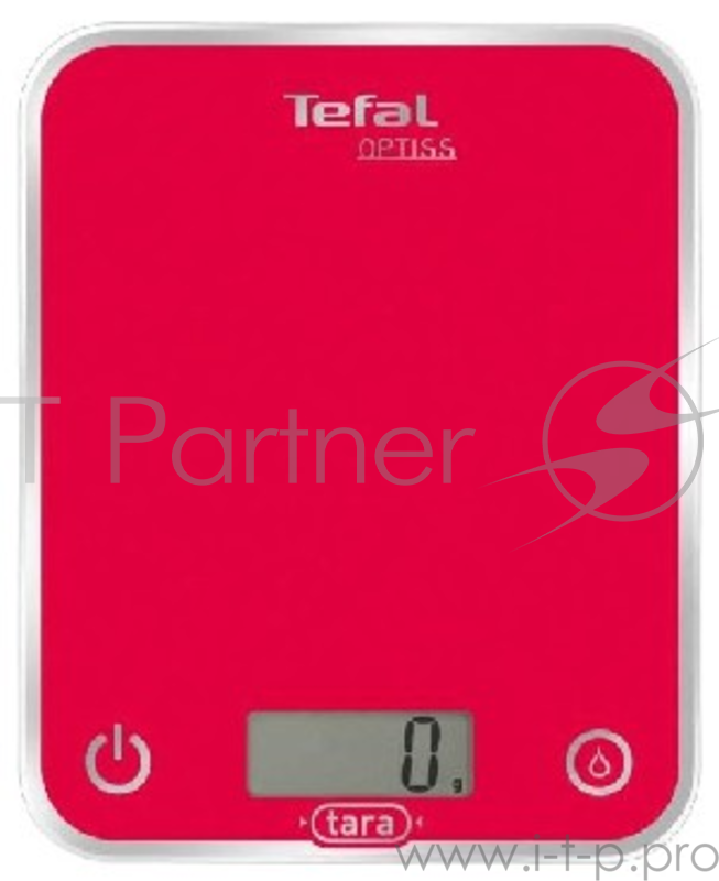 Весы кухонные электронные Tefal BC5003V1 макс.вес:5кг, красный