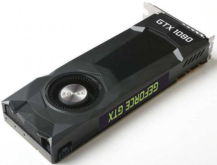 Видеокарта Zotac GTX 1080 ZT-P10800D-10B Blower 8GB GDDR5X 256bit 16nm 1607/10010MHz DVI-D(HDCP)/HDMI/3*DisplayPort Bulk