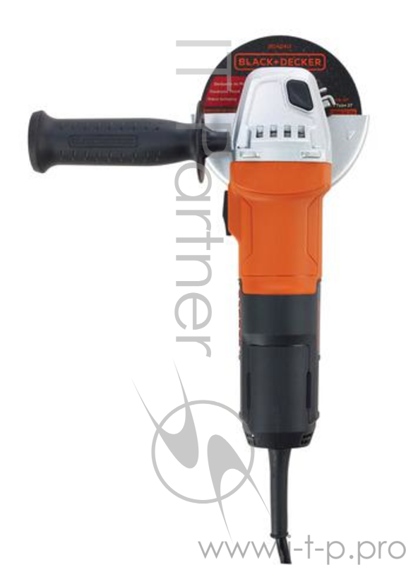 Углошлифовальная машина Black & Decker G650-RU 650Вт 10000об/мин рез.шпин.:M14 d=125мм