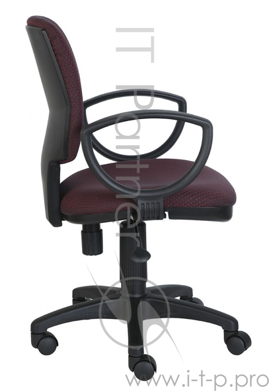 Кресло Бюрократ CH-626AXSN/V-02 бордовый ромбик черный V-02