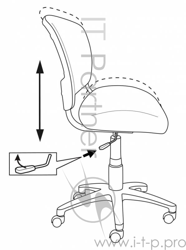 Кресло Бюрократ CH-296NX/TATTOO спинка сетка черный сиденье черный черепа Tattoo