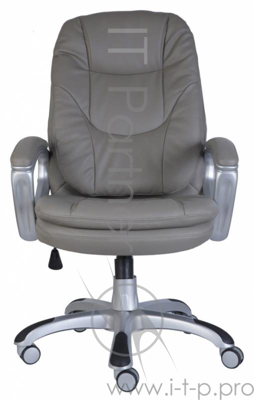 Кресло руководителя Бюрократ CH-868SAXSN/Grey серый искусственная кожа (пластик серебро)
