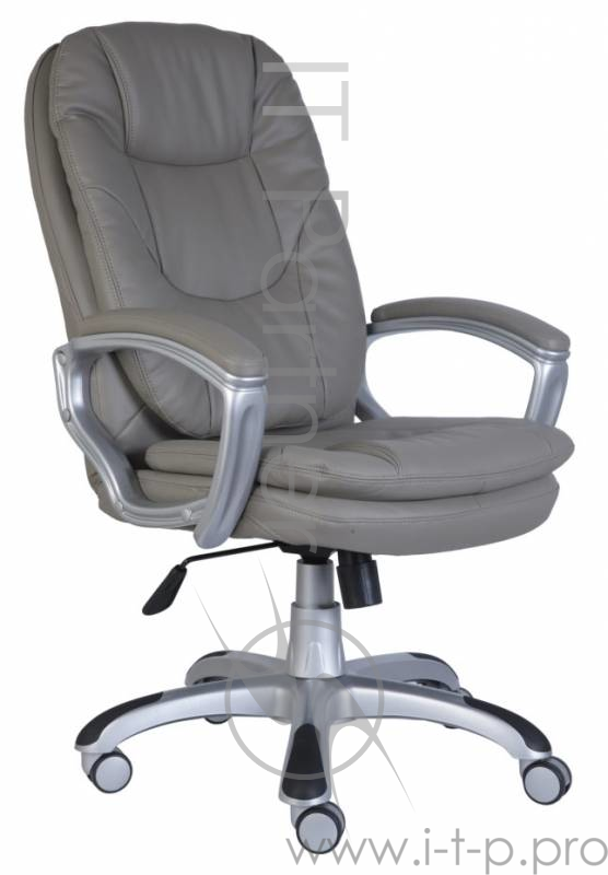 Кресло руководителя Бюрократ CH-868SAXSN/Grey серый искусственная кожа (пластик серебро)