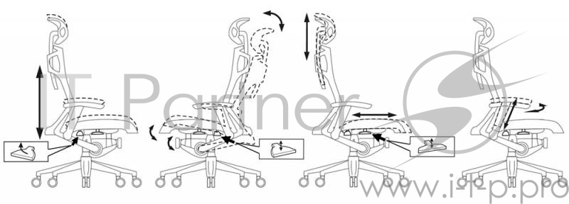 Кресло руководителя Бюрократ 811/Black черный клетка сетка крестовина алюминий