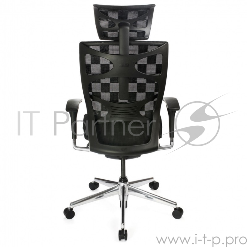 Кресло руководителя Бюрократ 811/Black черный клетка сетка крестовина алюминий