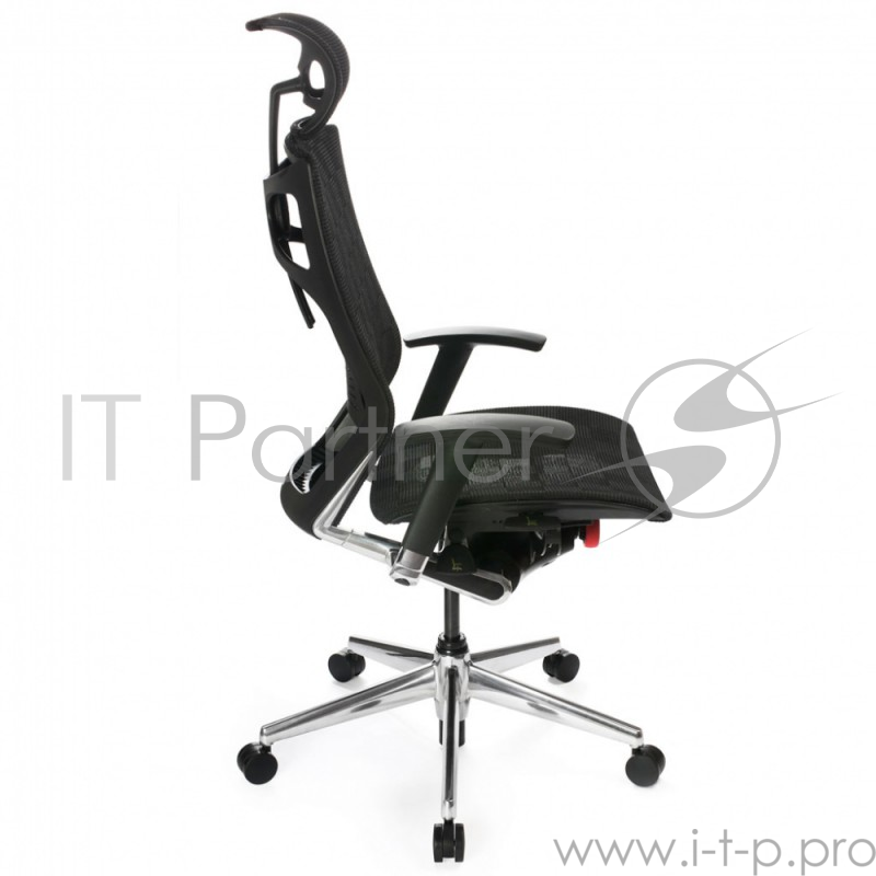 Кресло руководителя Бюрократ 811/Black черный клетка сетка крестовина алюминий