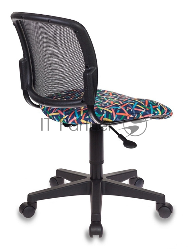 Кресло детское Бюрократ CH-296/PENCIL-BL спинка сетка синий карандаши