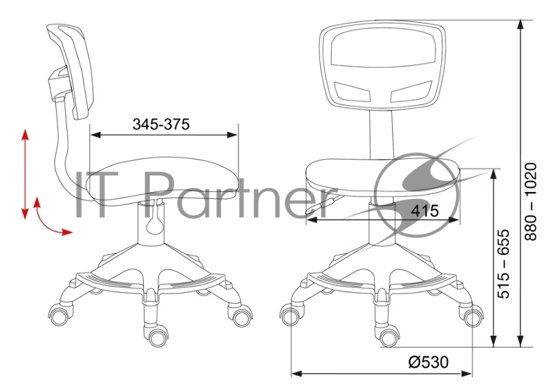 Кресло детское Бюрократ CH-299-F/ABSTRACT спинка сетка абстр