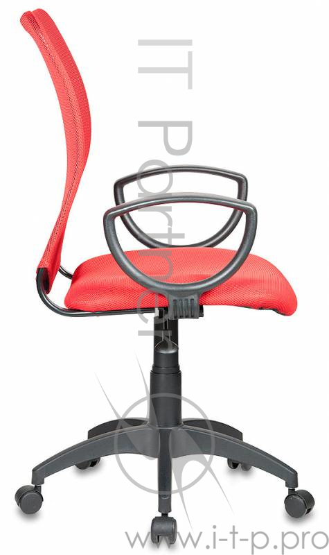 Кресло Бюрократ CH-599/R/TW-97N спинка сетка красный сиденье красный TW-97N