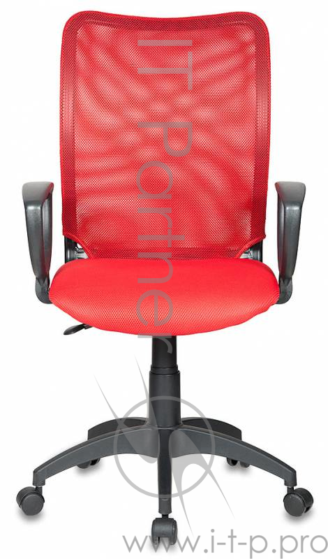 Кресло Бюрократ CH-599/R/TW-97N спинка сетка красный сиденье красный TW-97N