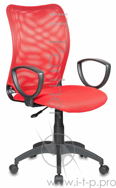 Кресло Бюрократ CH-599/R/TW-97N спинка сетка красный сиденье красный TW-97N